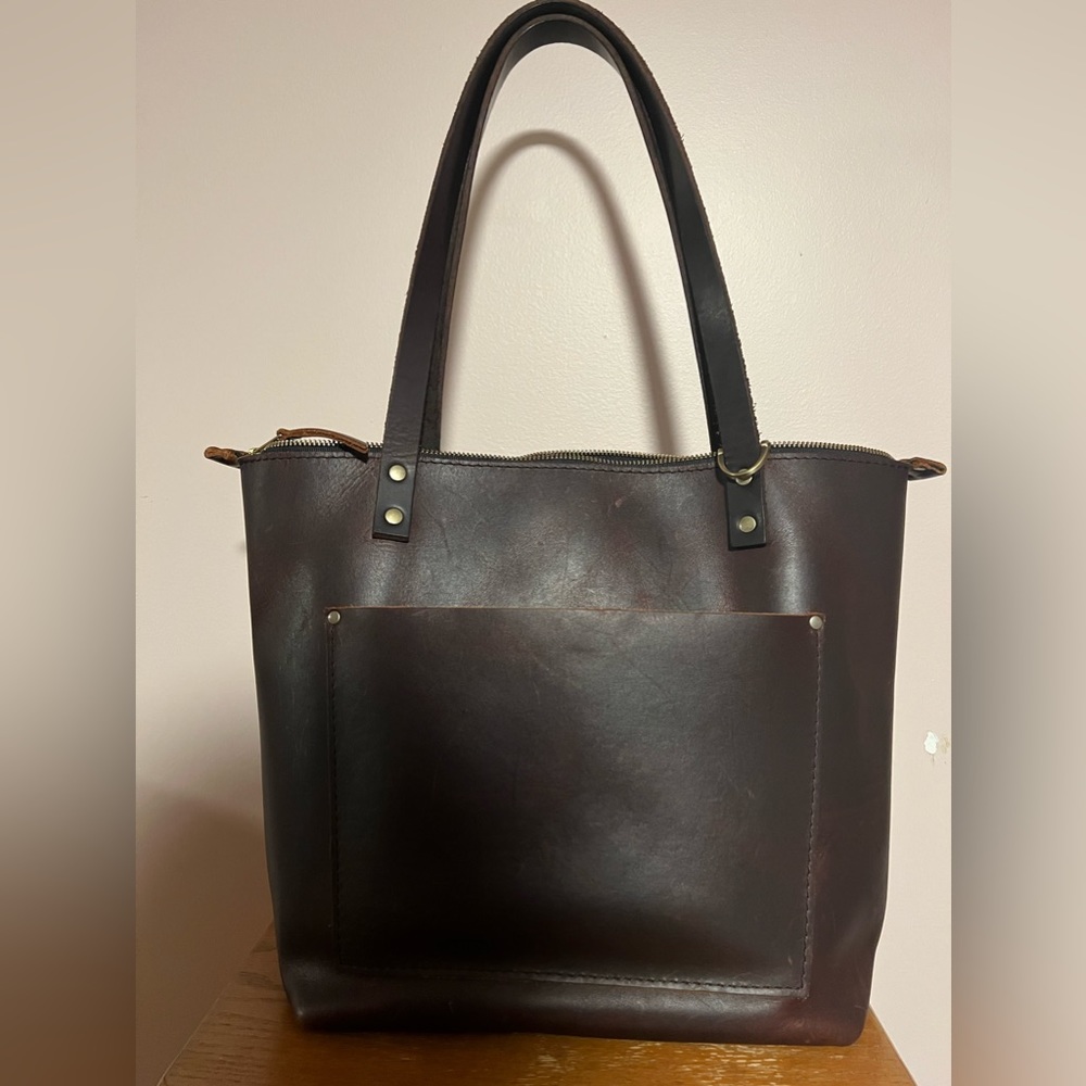 Portland Leather Goods Medium Zipper Tote